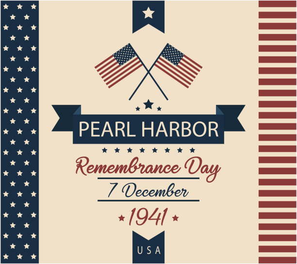 Pearl Harbor Pearl Harbor Remembrance Day. vector illustration. pearl harbor stock illustrations