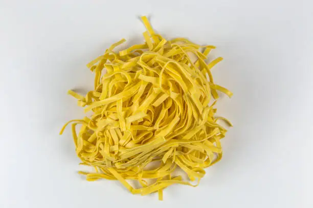 Fresh linguini pasta