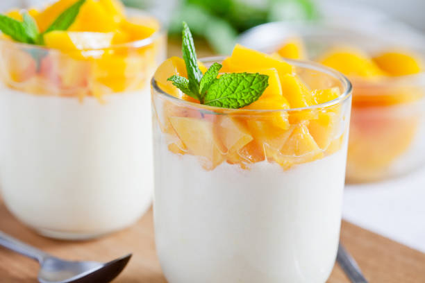 istock Homemade Yogurt With Poached Peach 873957552