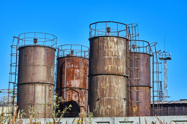 istock Tanks for waste oil 873962364