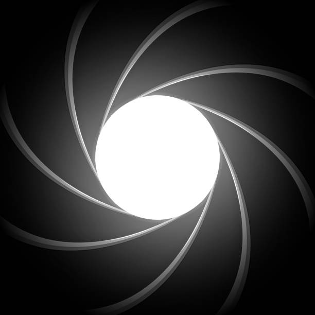 ilustraciones, imágenes clip art, dibujos animados e iconos de stock de agente secreto cañón interior. fondo de vector del tema super agente - contraventana