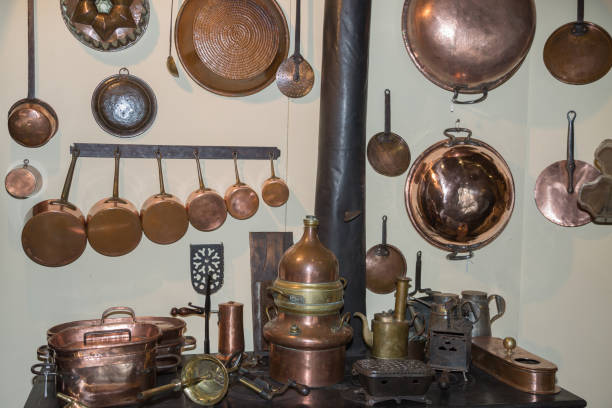istock Group of Copper Kitchen Utensils:  Cookware, Saucepans 873972080