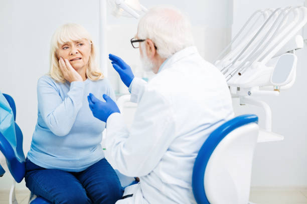 istock Displeased woman having a toothache 873976172