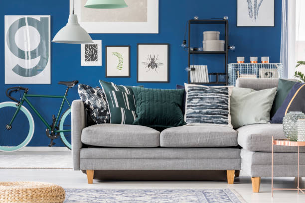 istock Hipster living room with bicycle 874000610