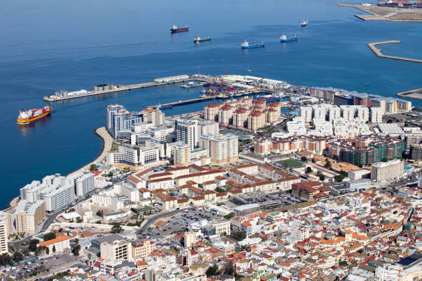 istock Gibraltar City Aerial View 874008368