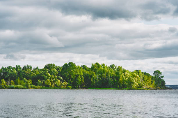 istock Landscape, beach, plant trees ripple surface water 874023720