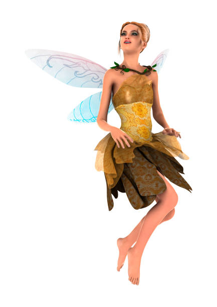 A girl dressed as a fairy makes a wish