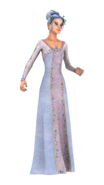 istock 3D rendering princess of spring on white 874026576