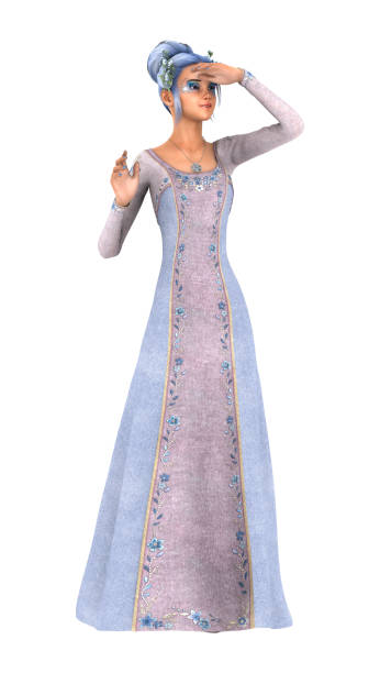 istock 3D rendering princess of spring on white 874027130