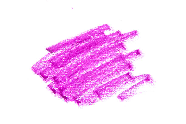 istock Purple Oil Pastel Drawing On White Background 874029676