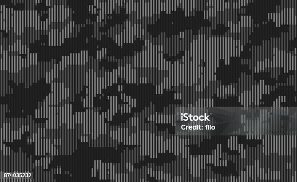 Dark Camouflage Pattern Stock Illustration - Download Image Now - Camouflage, Camouflage Clothing, Pattern