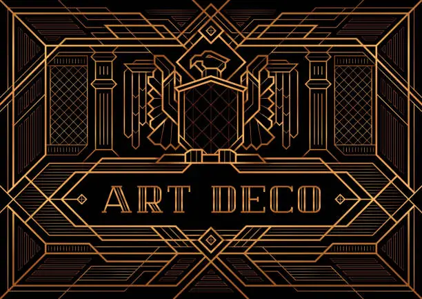 Vector illustration of The Great   Deco Style vector