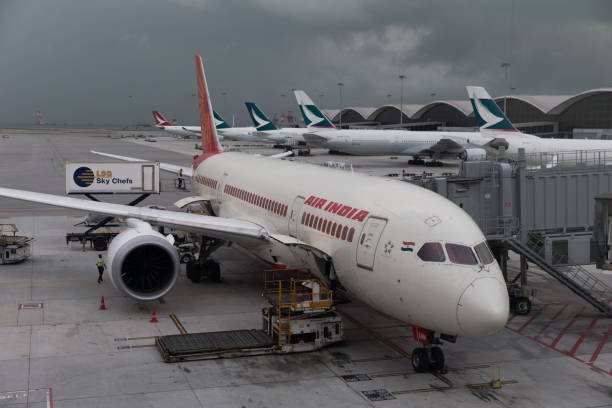 홍콩 국제 공항 - boeing 787 air vehicle airplane 뉴스 사진 이미지