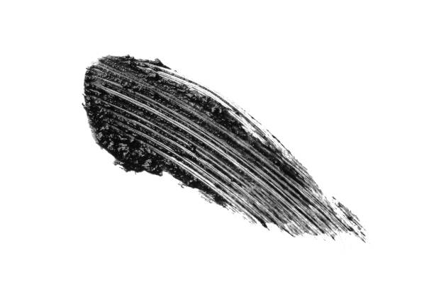 istock Black mascara brush strokes 874047724
