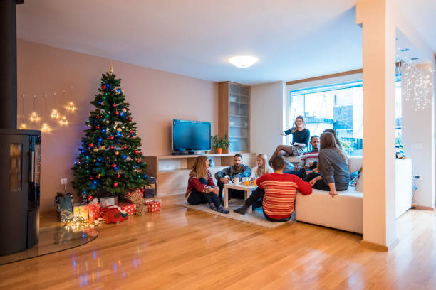 istock Celebrating Christmas with friends 874048660