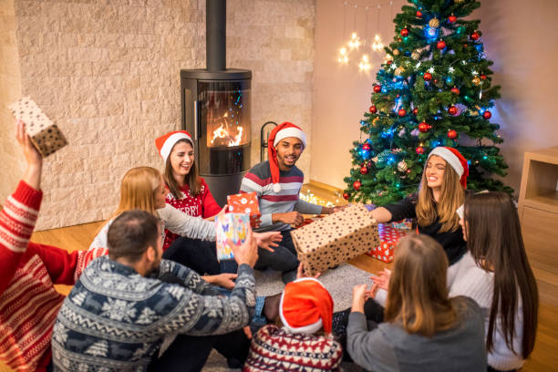 istock Celebrating Christmas with friends 874048750