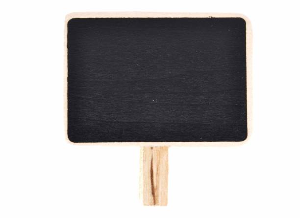 istock Plate of slate for writing with wooden base on white 874054792