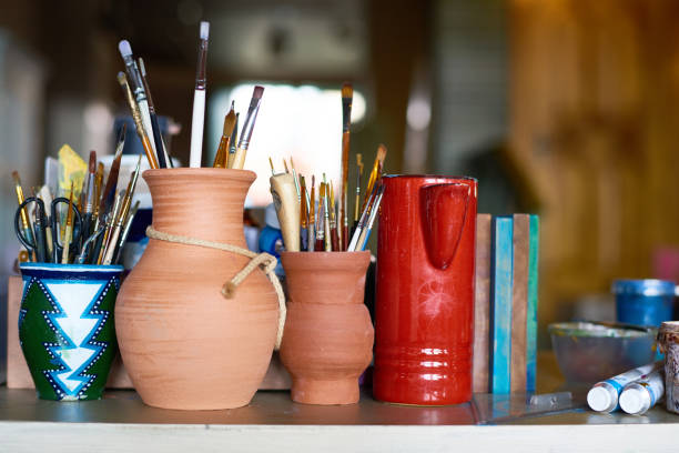 istock Art Supplies in Pottery Studio 874060242
