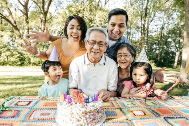 istock Celebrating birthday with family 874070582