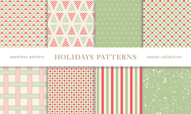 ilustraciones, imágenes clip art, dibujos animados e iconos de stock de new_year_prttern_01 - wallpaper pattern seamless pattern scrapbook