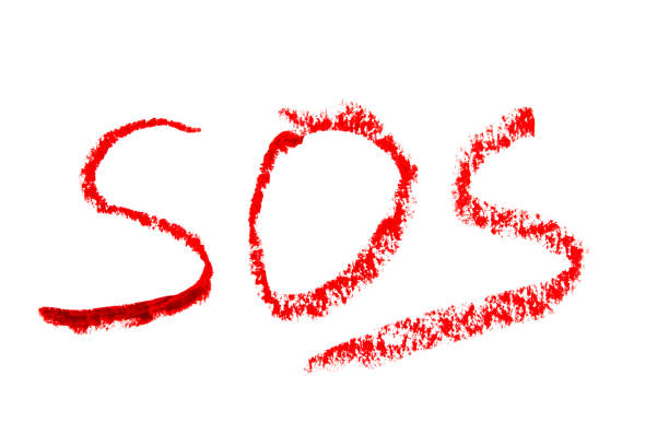 istock SOS inscription isolated on the white background 874084192