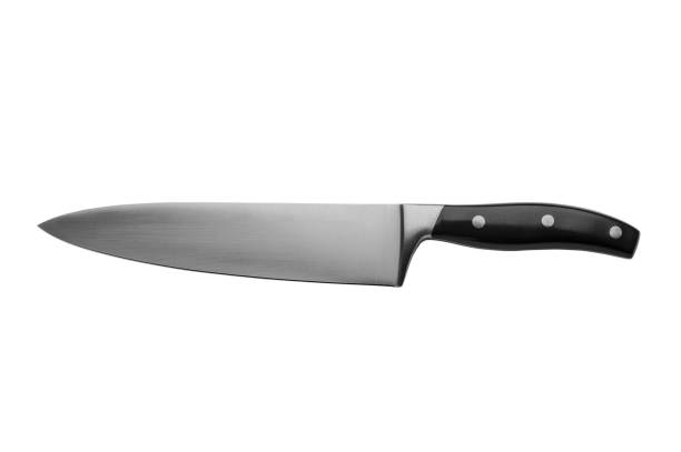 el chef cuchilla - cuchillo arma fotografías e imágenes de stock