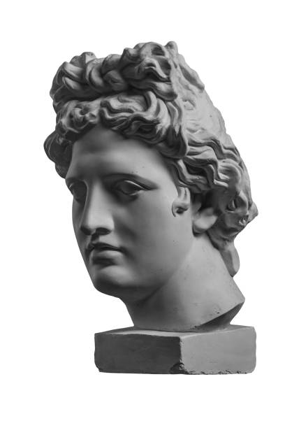 istock Gypsum statue of Apollo's head 874103696