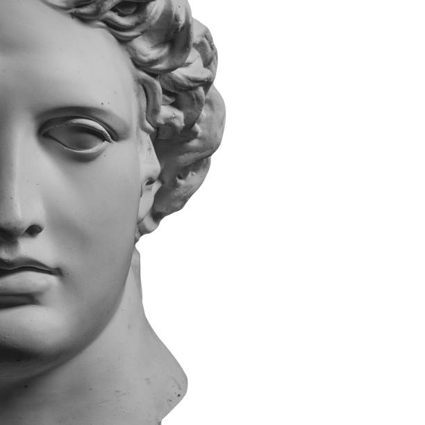 istock Gypsum statue of Apollo's head 874103794