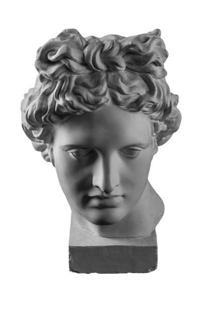 istock Gypsum statue of Apollo's head 874103864