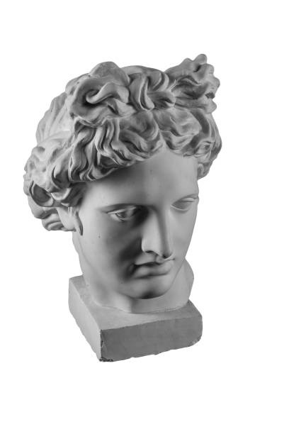 istock Gypsum statue of Apollo's head 874106096