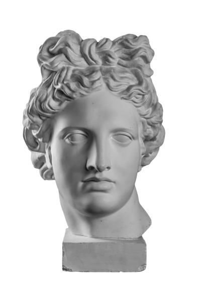 istock Gypsum statue of Apollo's head 874106406