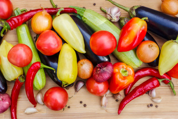 istock Still life of fresh, autumn vegetables. 874106426