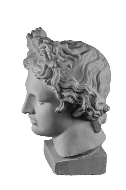 istock Gypsum statue of Apollo's head 874106494