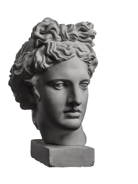 istock Gypsum statue of Apollo's head 874106546