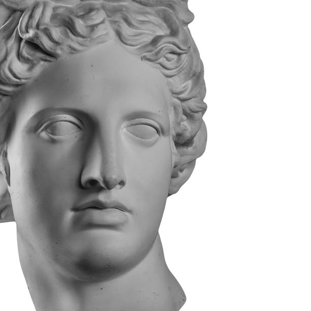 istock Gypsum statue of Apollo's head 874106614