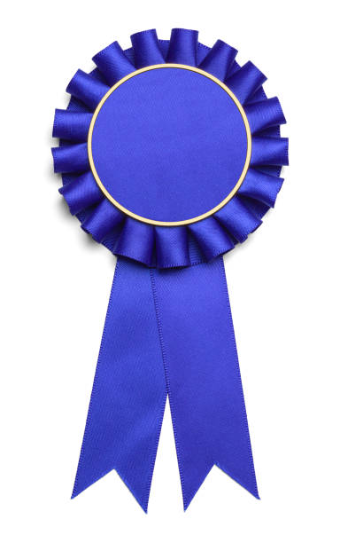 istock Large Blue Award Ribbon 874111568