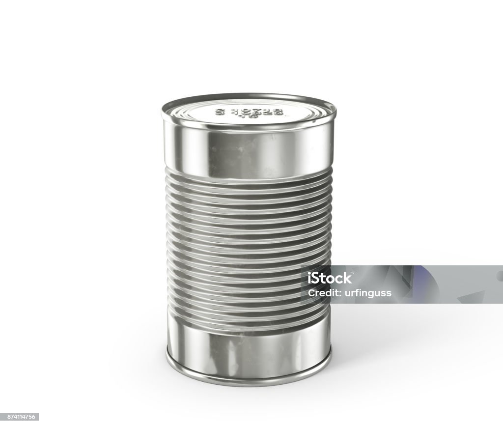 Tin can isolated on a white Tin can isolated on a white. 3d illustration Can Stock Photo
