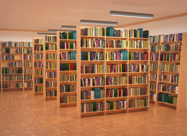 istock Bookshelf in book store 874115074