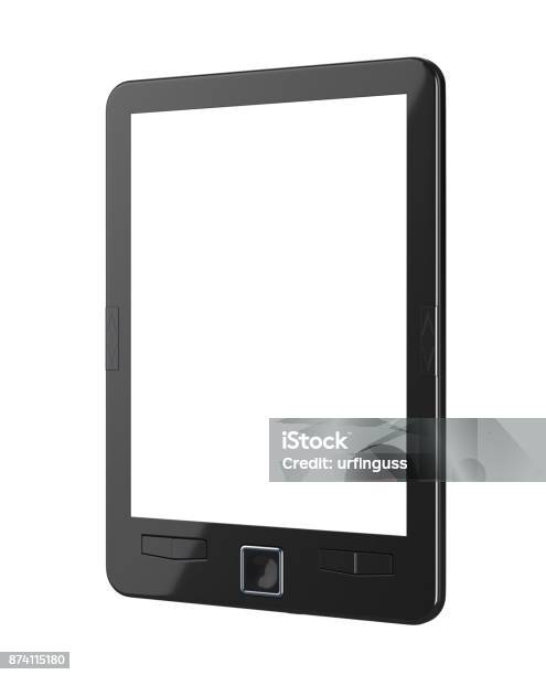 Book Reader Stock Photo - Download Image Now - E-Reader, Digital Tablet, White Background