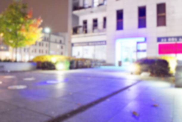 istock View of city night lights blurred bokeh background. 874129706