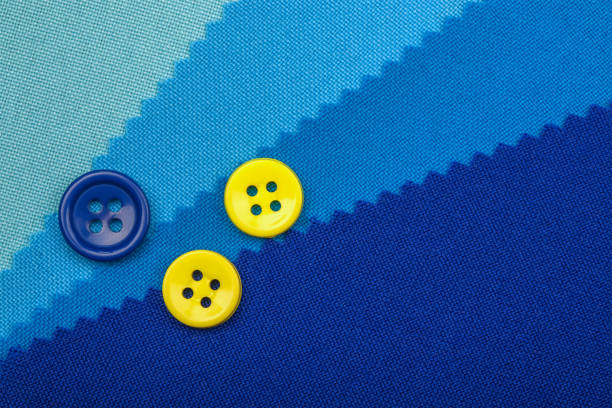 istock blue button and samples of fabric texture detail 874135274