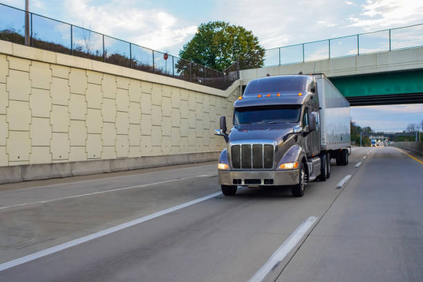 istock 18 wheeler truck on the highway 874139304