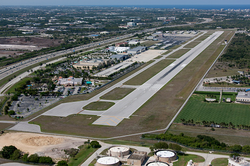 Aerial view of Boca Raton Airport Boca Raton Florida