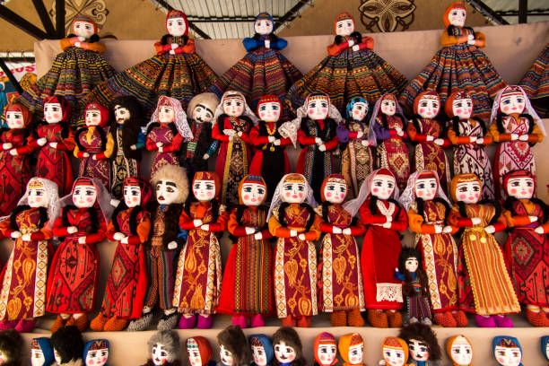 istock colorful rag dolls as souvenirs from Armenia 874156366