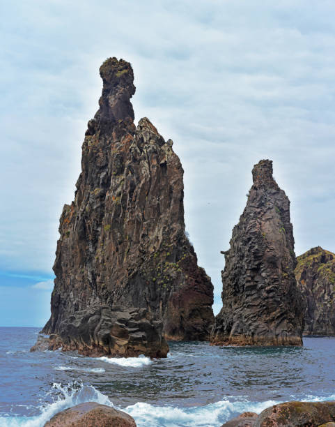 istock Ilheus da Rib and Ilheus Janela rocks in Atlantic ocean. 874156516