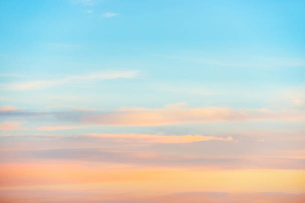 istock Pale sunset sky with pink, orange and red colors 874164640