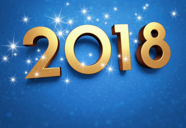 istock Happy New Year 2018 Greeting Card 874164946