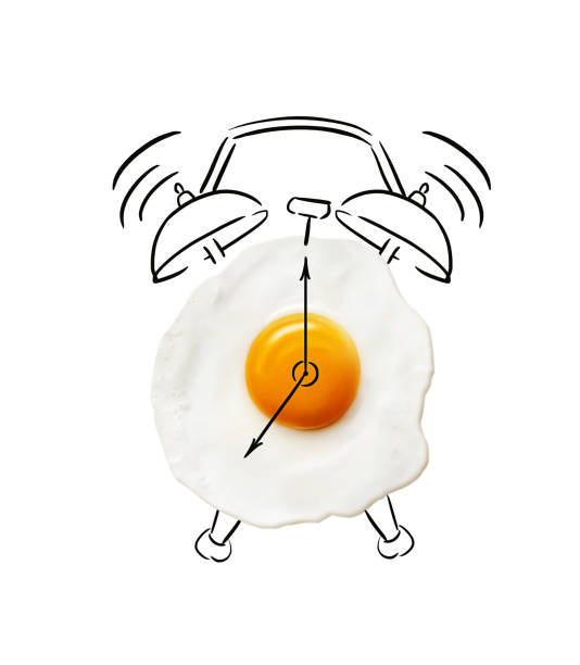 lock painted with an egg in the center isolated on a white background