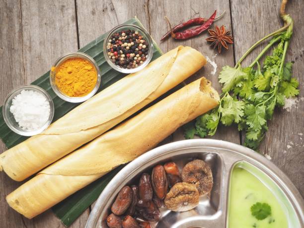 istock Masala dosa with sauce Indian food 874180092
