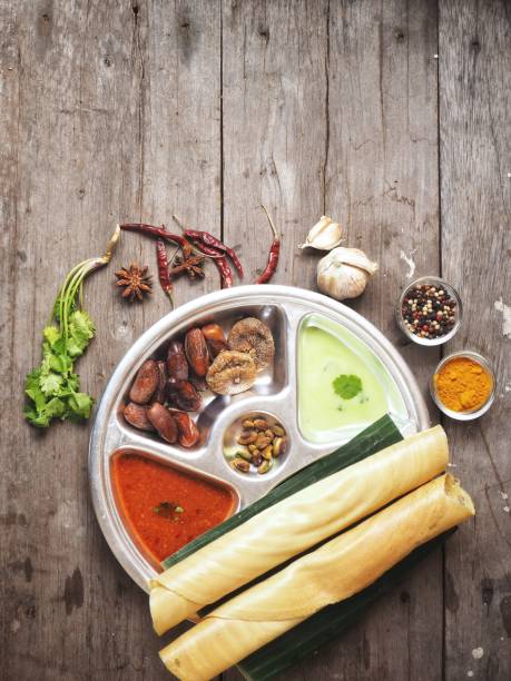 istock Masala dosa with sauce Indian food 874180194